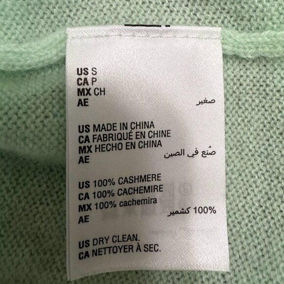 100% Cashmere Charter Club  Sweater – Mint Green, Size - Picture 7 of 8